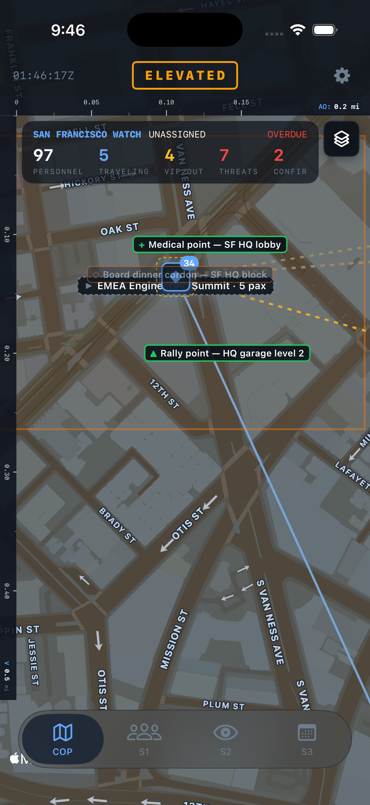 COPTOC Mobile COP Map · Live in San Francisco